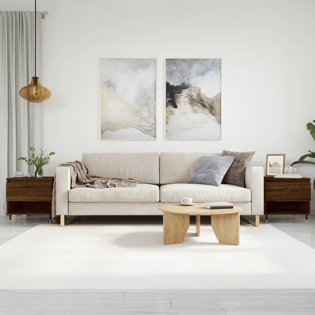 vidaXL Coffee Tables 2 pcs Brown Oak 50x46x50 cm Engineered Wood 1