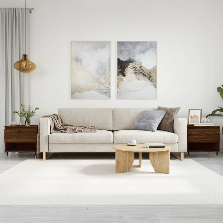 vidaXL Coffee Tables 2 pcs Brown Oak 50x46x50 cm Engineered Wood 1