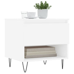 vidaXL Coffee Tables 2 pcs White 50x46x50 cm Engineered Wood 3