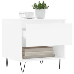vidaXL Coffee Tables 2 pcs White 50x46x50 cm Engineered Wood 4