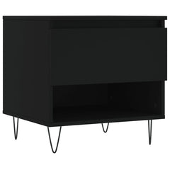 vidaXL Coffee Tables 2 pcs Black 50x46x50 cm Engineered Wood 5