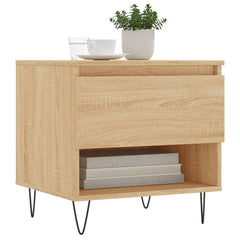 vidaXL Coffee Tables 2 pcs Sonoma Oak 50x46x50 cm Engineered Wood 3