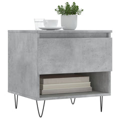 vidaXL Coffee Tables 2 pcs Concrete Grey 50x46x50 cm Engineered Wood 3