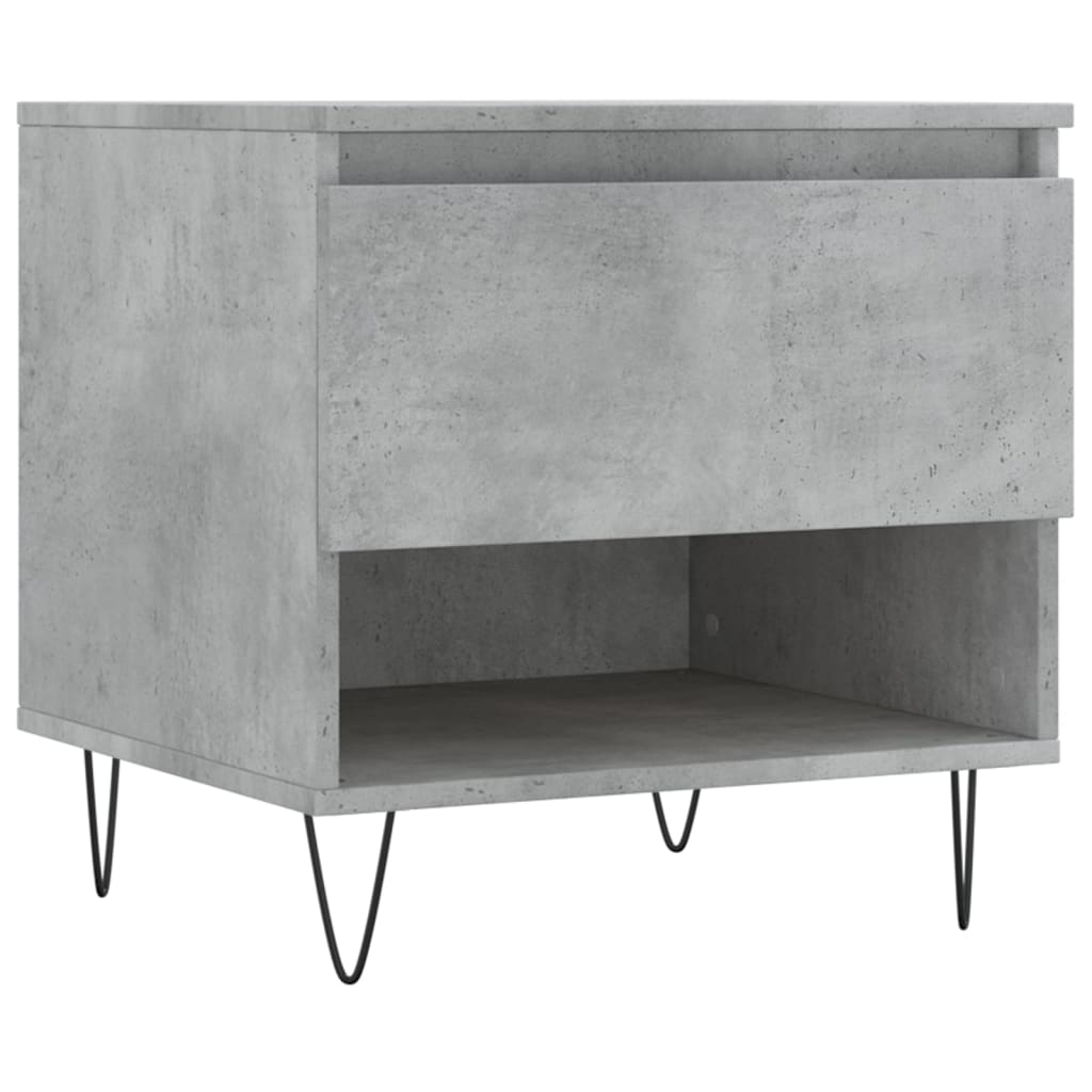 vidaXL Coffee Tables 2 pcs Concrete Grey 50x46x50 cm Engineered Wood 5