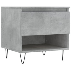 vidaXL Coffee Tables 2 pcs Concrete Grey 50x46x50 cm Engineered Wood 5
