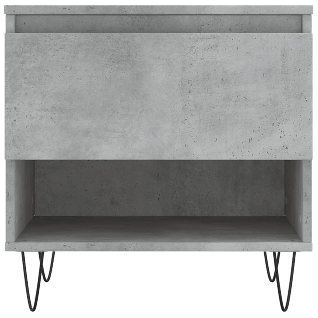 vidaXL Coffee Tables 2 pcs Concrete Grey 50x46x50 cm Engineered Wood 6