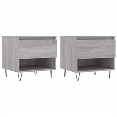 vidaXL Coffee Tables 2 pcs Grey Sonoma 50x46x50 cm Engineered Wood 2