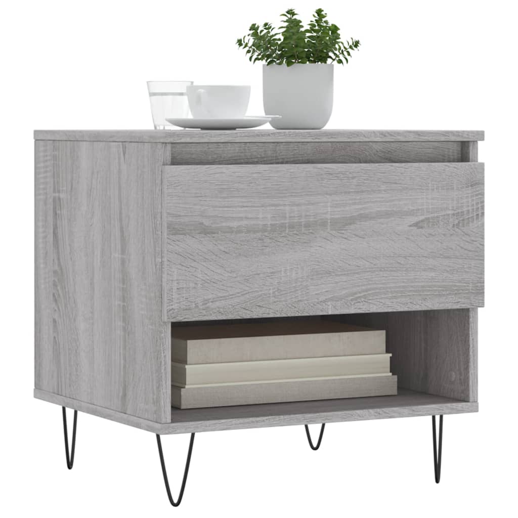 vidaXL Coffee Tables 2 pcs Grey Sonoma 50x46x50 cm Engineered Wood 3