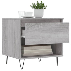 vidaXL Coffee Tables 2 pcs Grey Sonoma 50x46x50 cm Engineered Wood 4