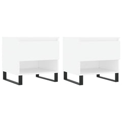 vidaXL Coffee Tables 2 pcs White 50x46x50 cm Engineered Wood 2