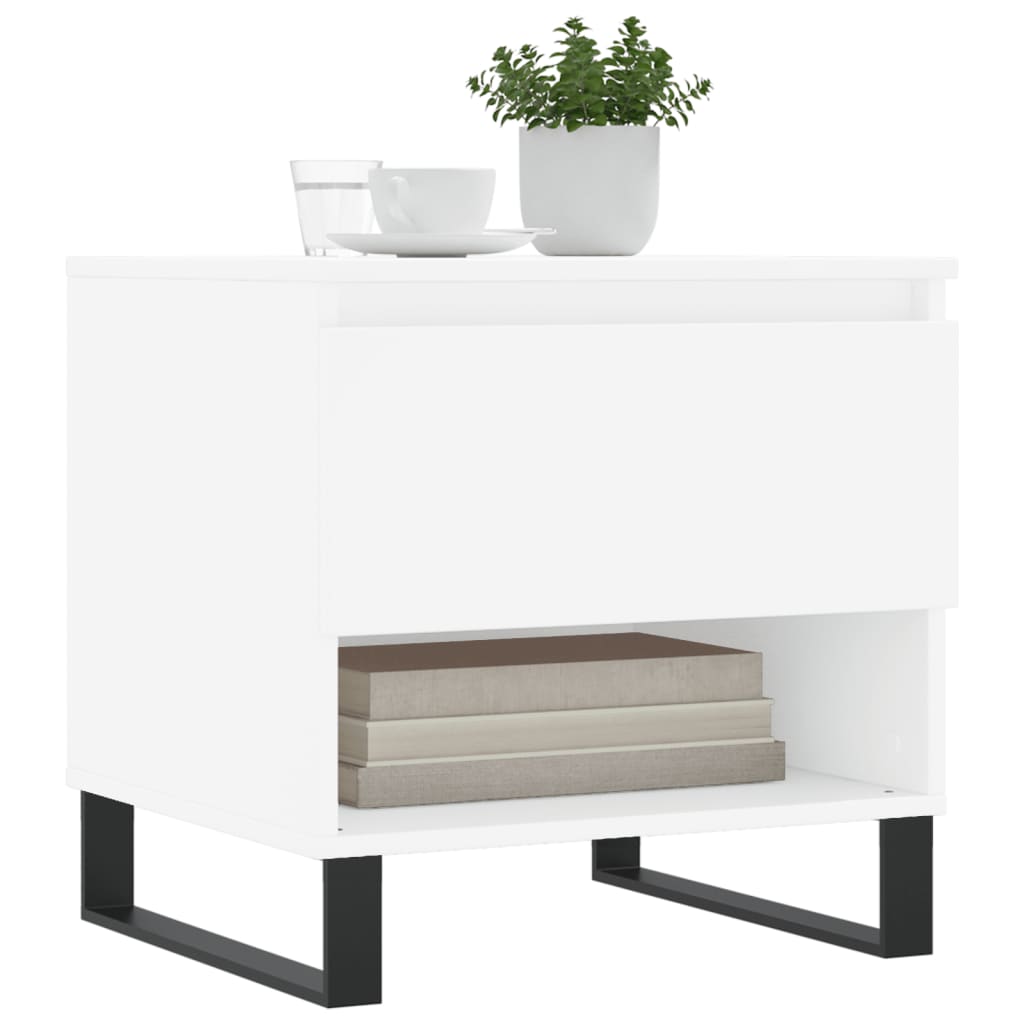 vidaXL Coffee Tables 2 pcs White 50x46x50 cm Engineered Wood 3