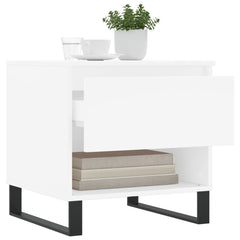 vidaXL Coffee Tables 2 pcs White 50x46x50 cm Engineered Wood 4