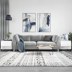 vidaXL Coffee Tables 2 pcs White 50x46x50 cm Engineered Wood 1