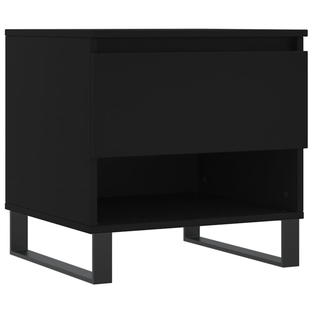 vidaXL Coffee Table Black 50x46x50 cm Engineered Wood 2