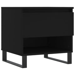 vidaXL Coffee Table Black 50x46x50 cm Engineered Wood 2