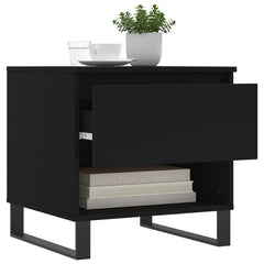 vidaXL Coffee Table Black 50x46x50 cm Engineered Wood 4