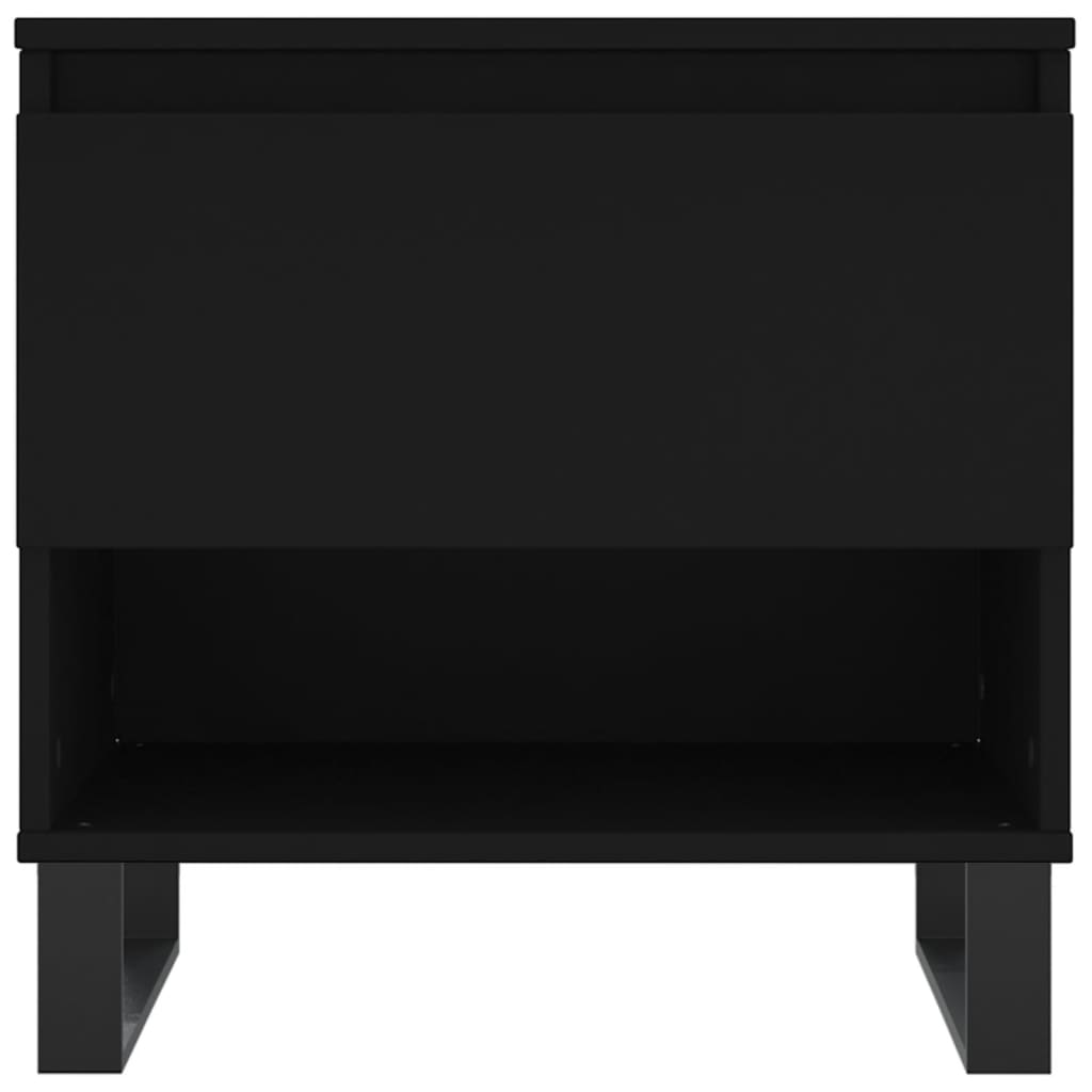 vidaXL Coffee Table Black 50x46x50 cm Engineered Wood 5