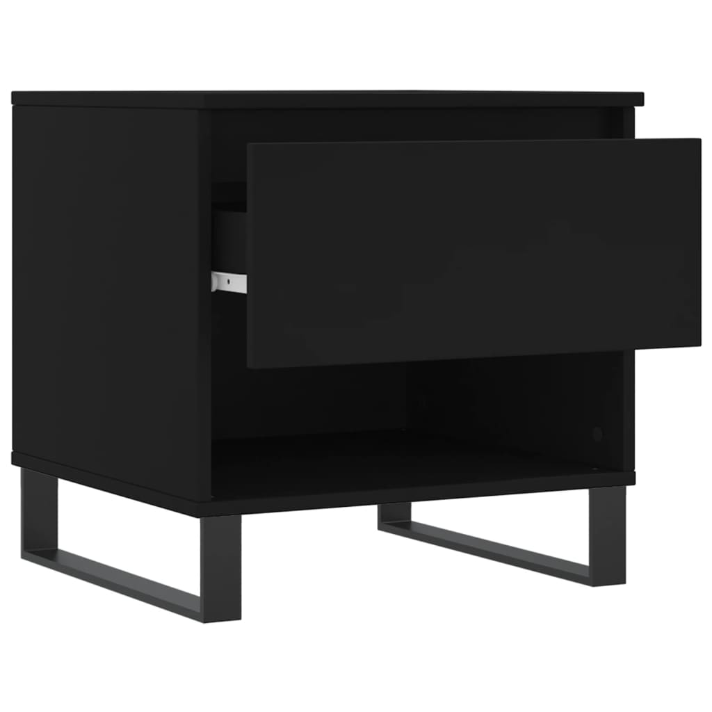 vidaXL Coffee Table Black 50x46x50 cm Engineered Wood 6