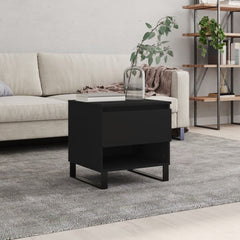 vidaXL Coffee Table Black 50x46x50 cm Engineered Wood 1
