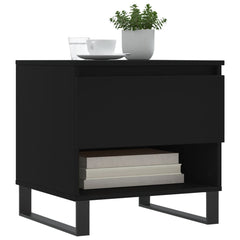 vidaXL Coffee Tables 2 pcs Black 50x46x50 cm Engineered Wood 3