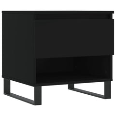 vidaXL Coffee Tables 2 pcs Black 50x46x50 cm Engineered Wood 5