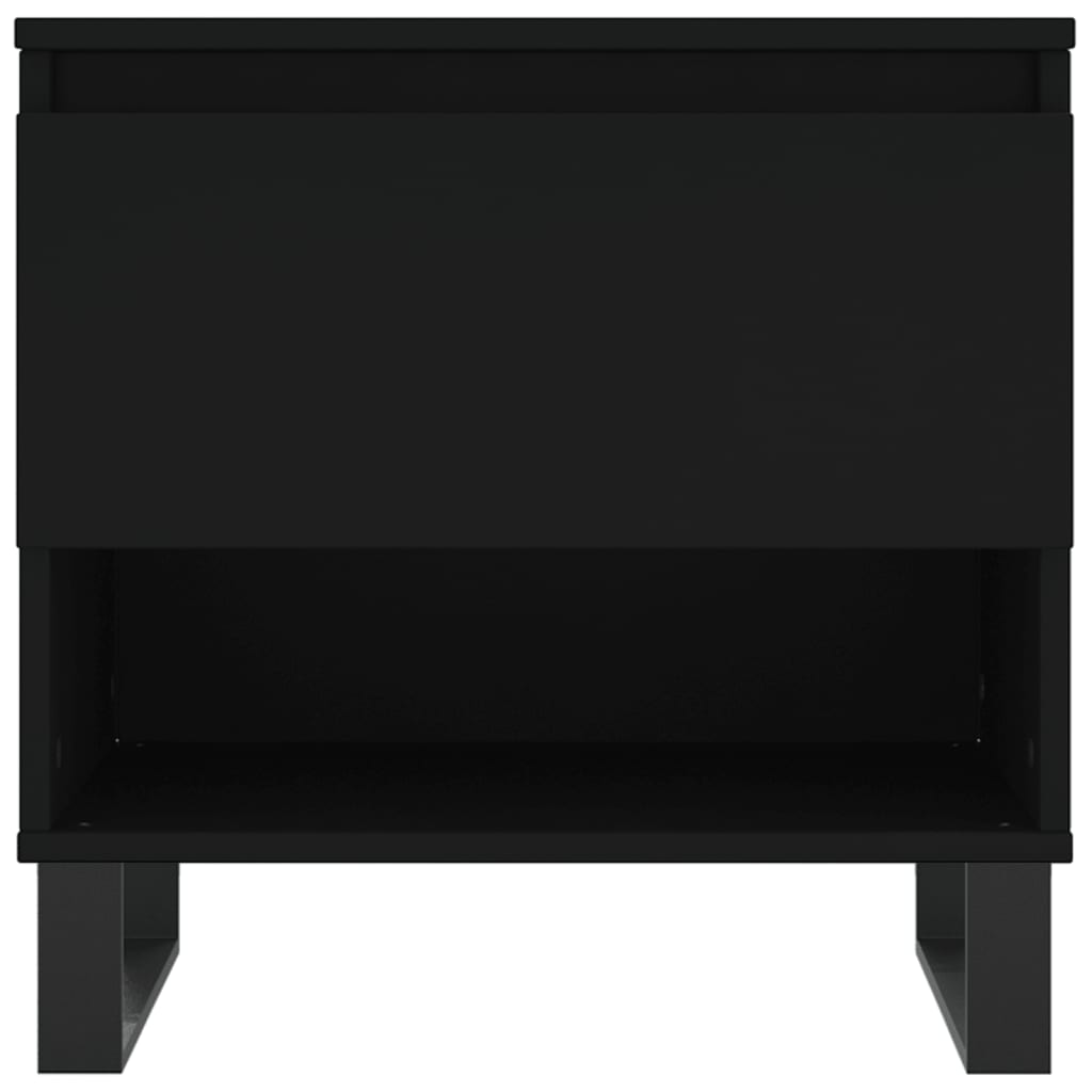 vidaXL Coffee Tables 2 pcs Black 50x46x50 cm Engineered Wood 6
