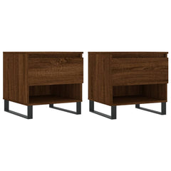 vidaXL Coffee Tables 2 pcs Brown Oak 50x46x50 cm Engineered Wood 2