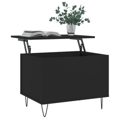 vidaXL Coffee Table Black 60x44.5x45 cm Engineered Wood 3