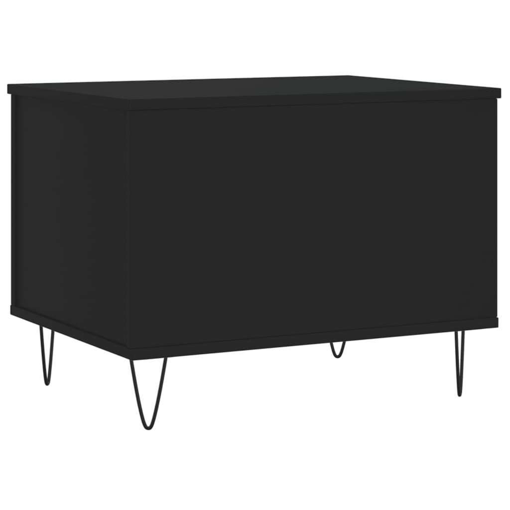 vidaXL Coffee Table Black 60x44.5x45 cm Engineered Wood 5