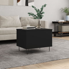 vidaXL Coffee Table Black 60x44.5x45 cm Engineered Wood 1