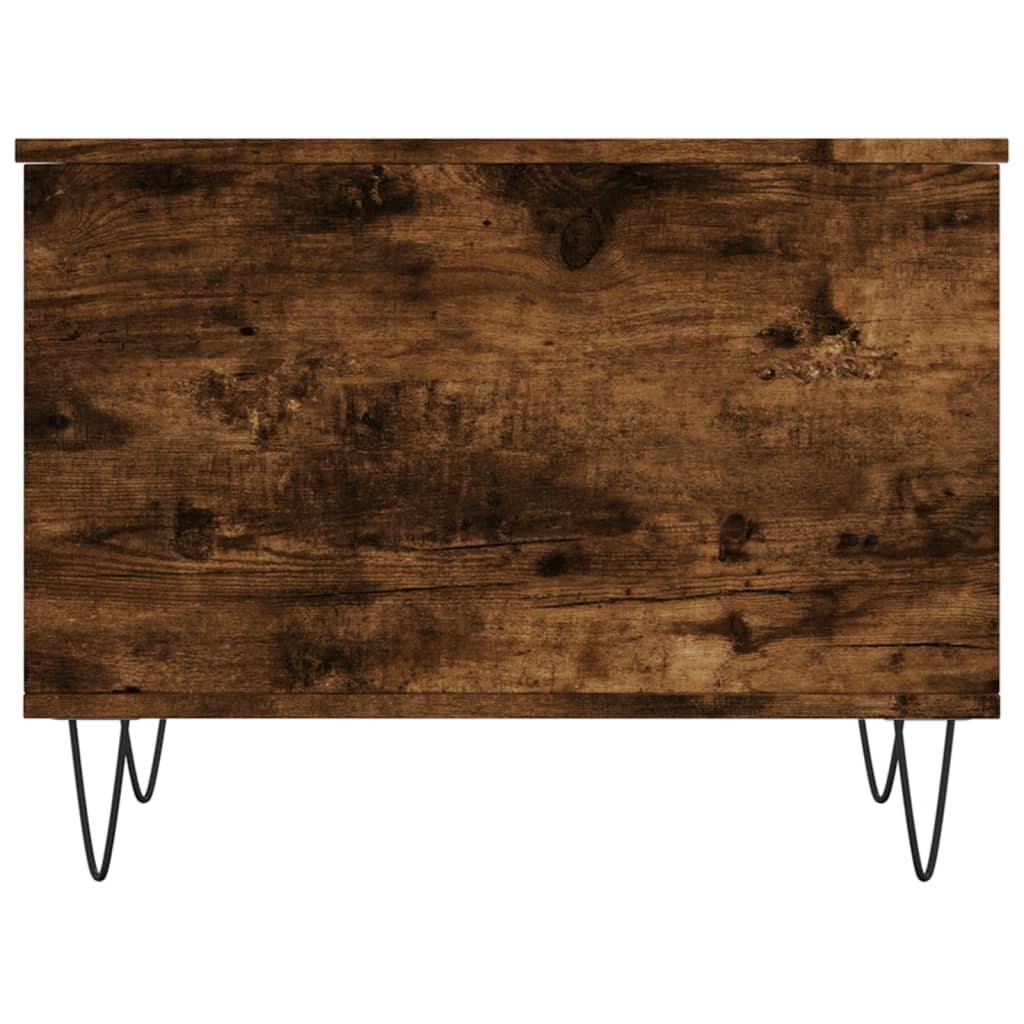 vidaXL Coffee Table Smoked Oak 60x44.5x45 cm Engineered Wood 6