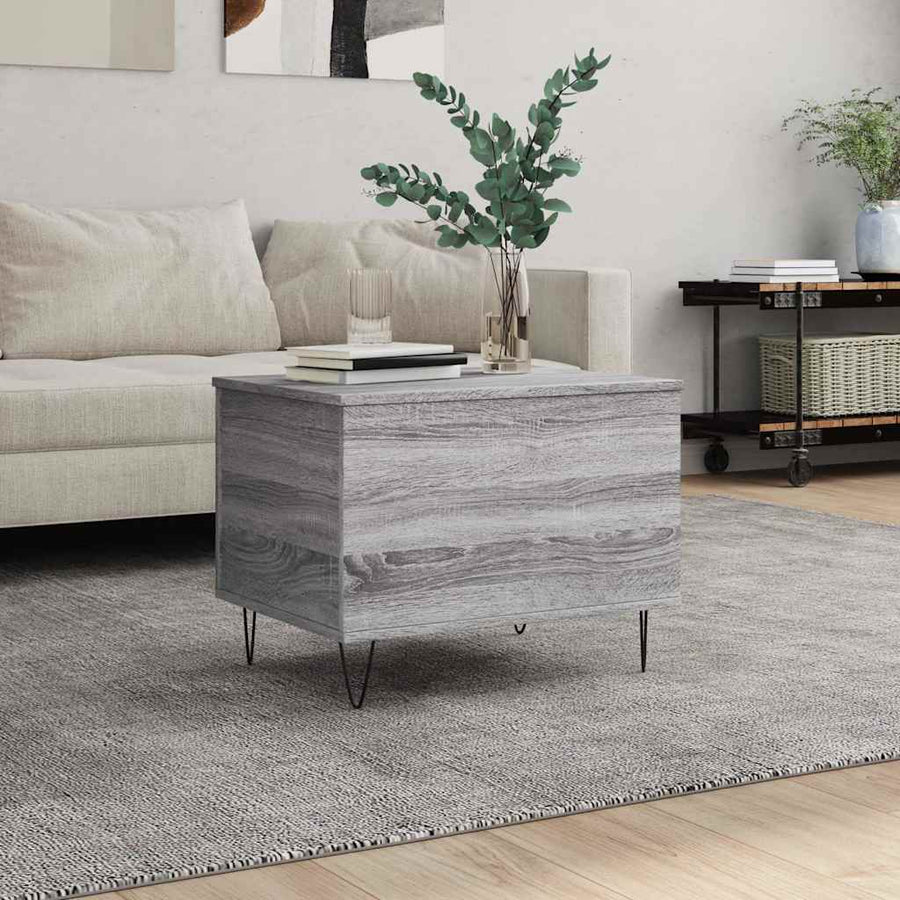 vidaXL Coffee Table Grey Sonoma 60x44,5x45 cm Engineered Wood 1
