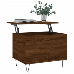 vidaXL Coffee Table Brown Oak 60x44.5x45 cm Engineered Wood 3