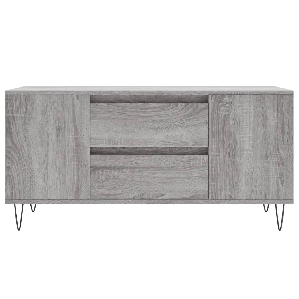 vidaXL Coffee Table Grey Sonoma 102x44.5x50 cm Engineered Wood 5