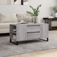 Coffee Table 102x44,5x50 cm Engineered Wood Grey sonoma