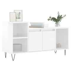 vidaXL TV Cabinet High Gloss White 100x35x55 cm Engineered Wood 3