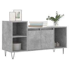 vidaXL TV Cabinet Concrete Grey 100x35x55 cm Engineered Wood 3