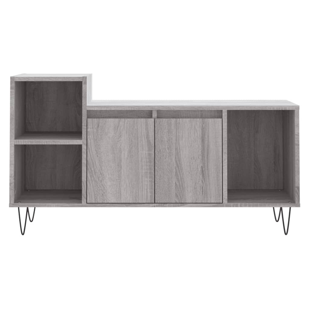 vidaXL TV Cabinet Grey Sonoma 100x35x55 cm Engineered Wood 5