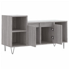 vidaXL TV Cabinet Grey Sonoma 100x35x55 cm Engineered Wood 6