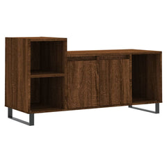 vidaXL TV Cabinet Brown Oak 100x35x55 cm Engineered Wood 2