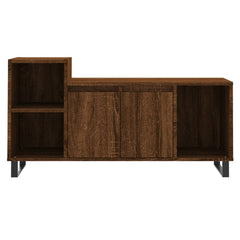 vidaXL TV Cabinet Brown Oak 100x35x55 cm Engineered Wood 5