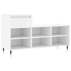 vidaXL Shoe Cabinet White 102x36x60 cm Engineered Wood 2