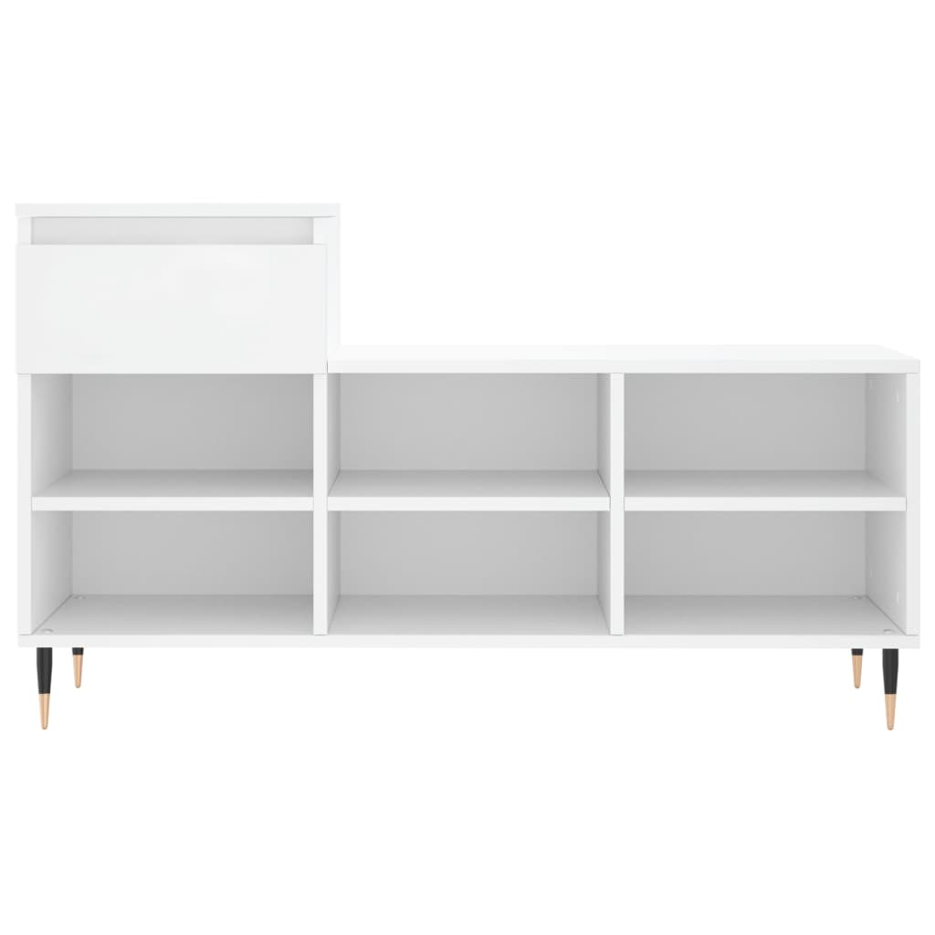 vidaXL Shoe Cabinet White 102x36x60 cm Engineered Wood 5