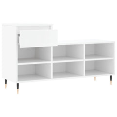 vidaXL Shoe Cabinet White 102x36x60 cm Engineered Wood 6