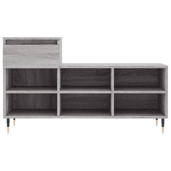 vidaXL Shoe Cabinet Grey Sonoma 102x36x60 cm Engineered Wood 5