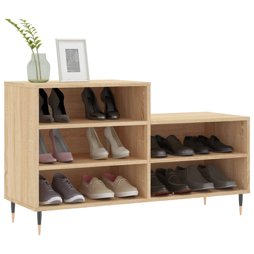 vidaXL Shoe Cabinet | Sonoma oak | Engineered wood | Medium | Shoe Cabinet 3