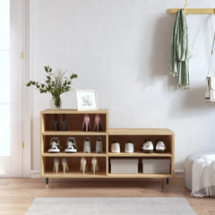 vidaXL Shoe Cabinet | Sonoma oak | Engineered wood | Medium | Shoe Cabinet 1