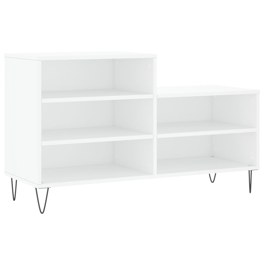 vidaXL Shoe Cabinet White 102x36x60 cm Engineered Wood 2