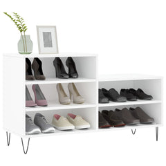 vidaXL Shoe Cabinet White 102x36x60 cm Engineered Wood 3
