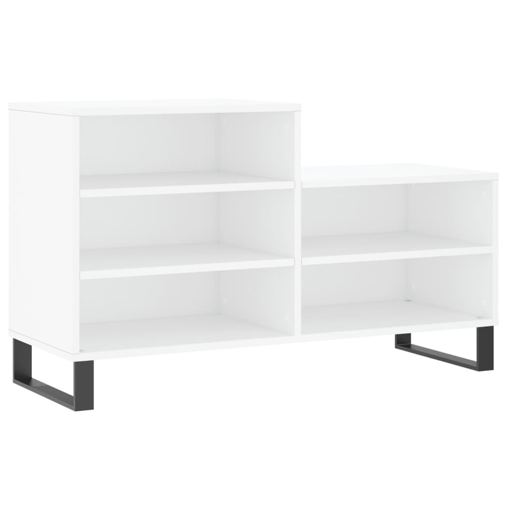 vidaXL Shoe Cabinet White 102x36x60 cm Engineered Wood 2
